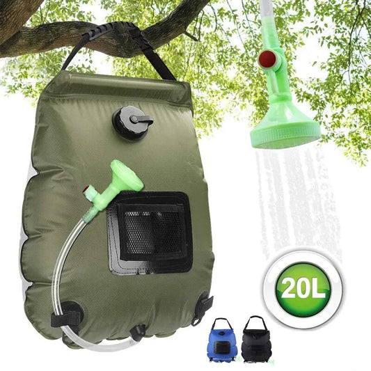 Solar Shower Bag Foldable Water Bag Large Water Bucket Hydration Bag