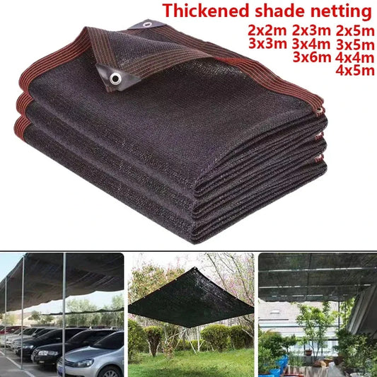 Thickened 12-pin 90% shading rate anti-UV HDPE black shading net