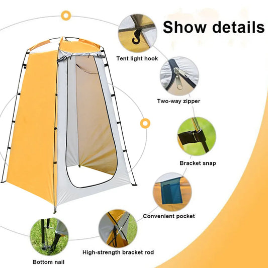 Portable Tent Shower Simple Bath Cover Changing Fitting Room