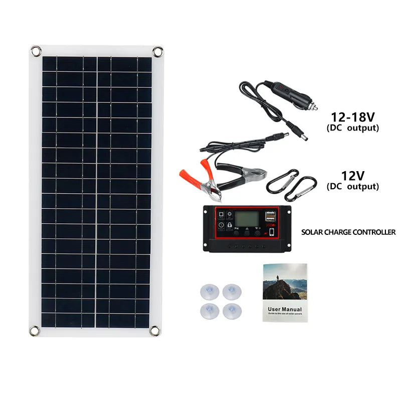 1000W Solar Panel 12V Solar Cell 10A-100A Controller