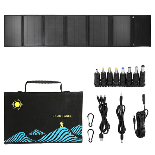 100W Solar Panel Folding Bag USB+DC