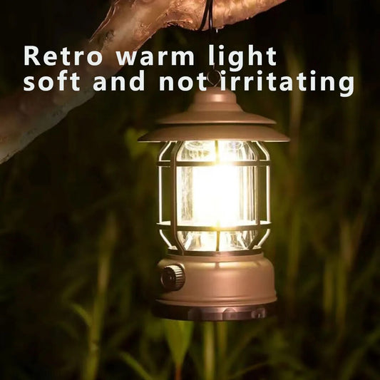 2023 New Retro Lamp Portable Lantern Battery