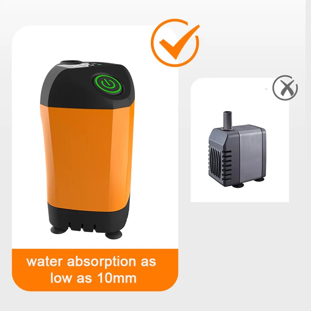 Outdoor Camping Shower Portable Electric Pump IPX7 Waterproof & Digital Display